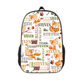 Name Customized Fox Kids Backpack, Opening Season Gift